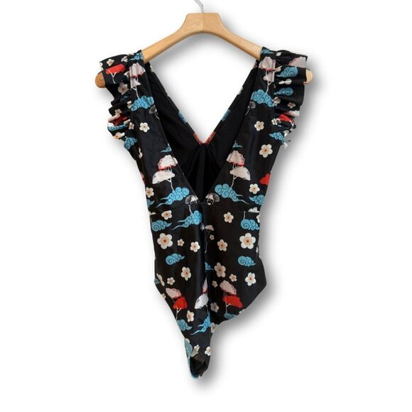 NWT! GORGEOUS Averie "Narina" Plunge One-piece Swimsuit - Picture 3 of 9